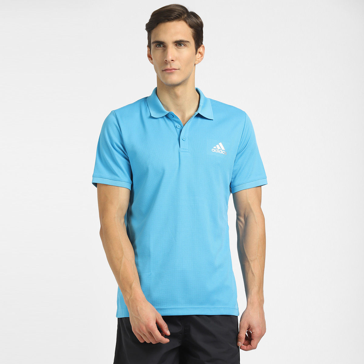 adidas Club Solid Polo Blue Tennis Polo 