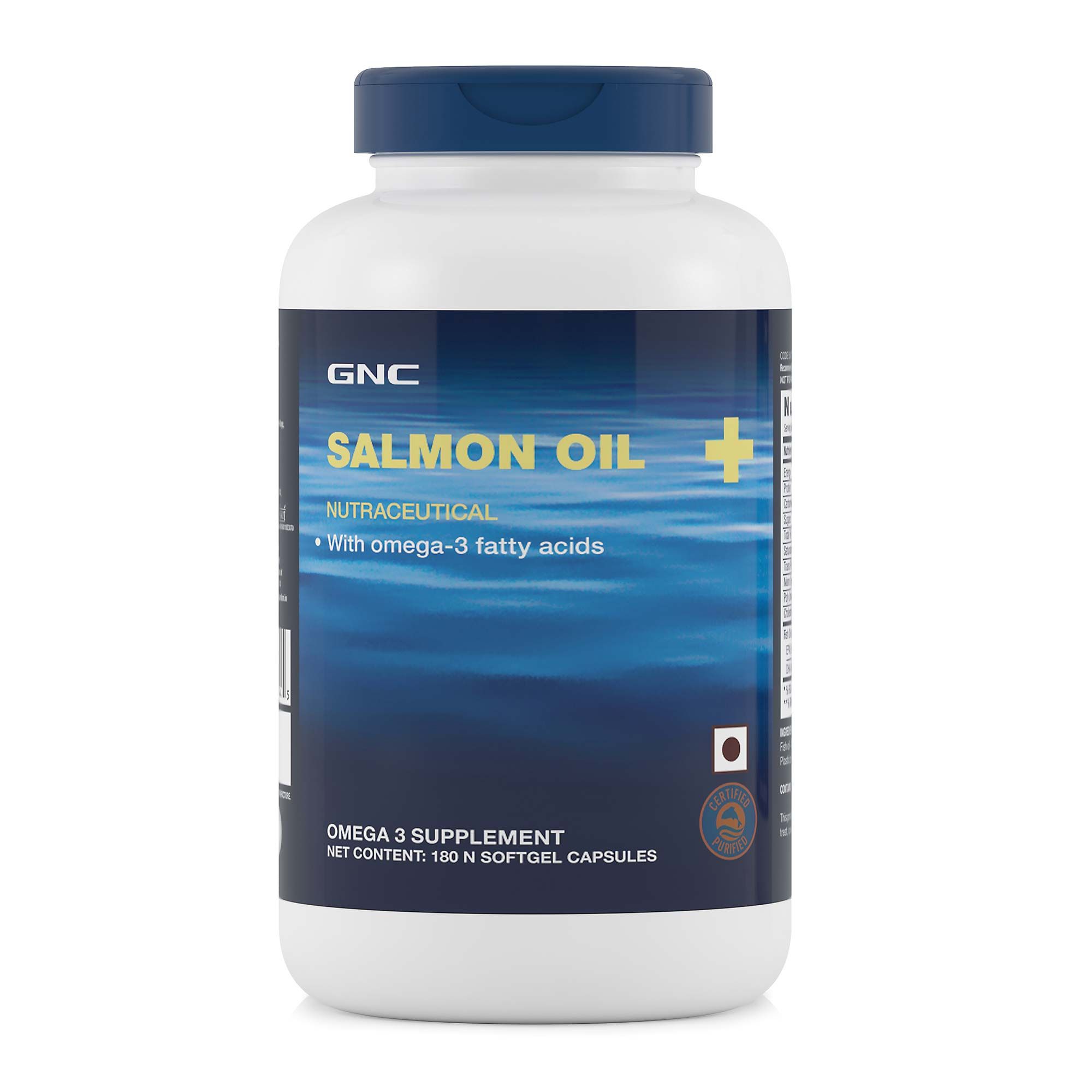 GNC Salmon Oil 1000 mg - 300 mg of highly absorbable EPA/DHA Omega-3s