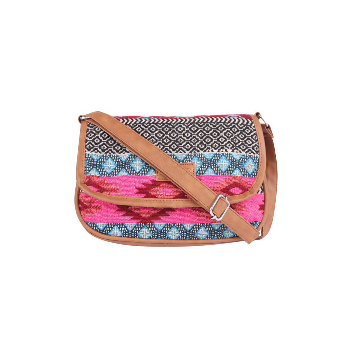 ASTRID Multicolor Textured Crossbody Sling Bag