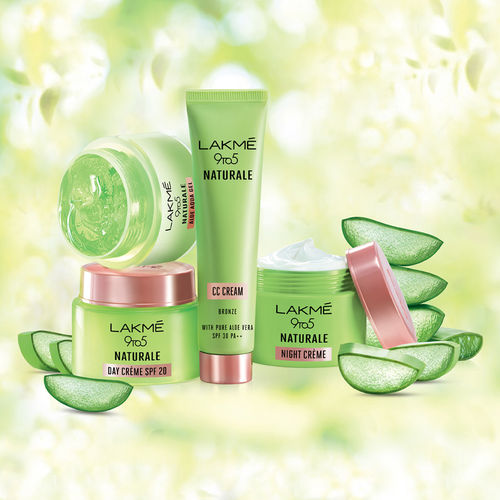 Lakme 9 To 5 Naturale Day Creme Spf 20 With Pure Aloe Vera Buy Lakme 9 To 5 Naturale Day Creme Spf 20 With Pure Aloe Vera Online At Best Price In India Nykaa