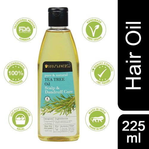 Soulflower Tea Tree Oil Scalp And Anti Dandruff 225ml Buy Soulflower Tea Tree Oil Scalp And Anti Dandruff 225ml Online At Best Price In India Nykaa