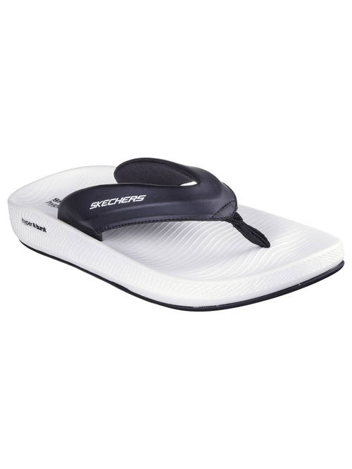 Buy SKECHERS HYPER SLIDE - SIMPLEX Flipflops Black & White  display picture 1