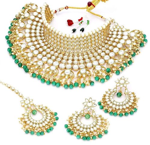 Buy Peora Indian Wedding Traditional Gold Plated Kundan Choker