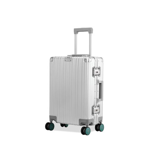 Buy EUME 100% Aluminium Check-In Small Luggage 50 Cm Silver with