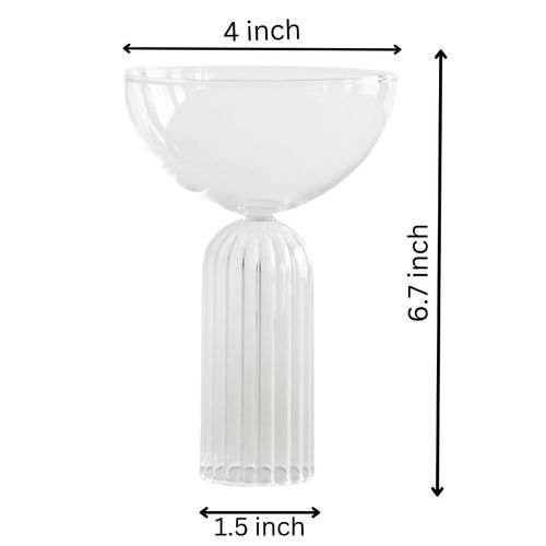 Ribbed Stem Cocktail Glass 250 ML – melbify