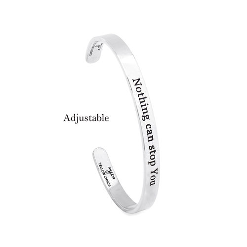 Buy Yellow Chimes Unisex Karma Bands Collection Engraved Stainless