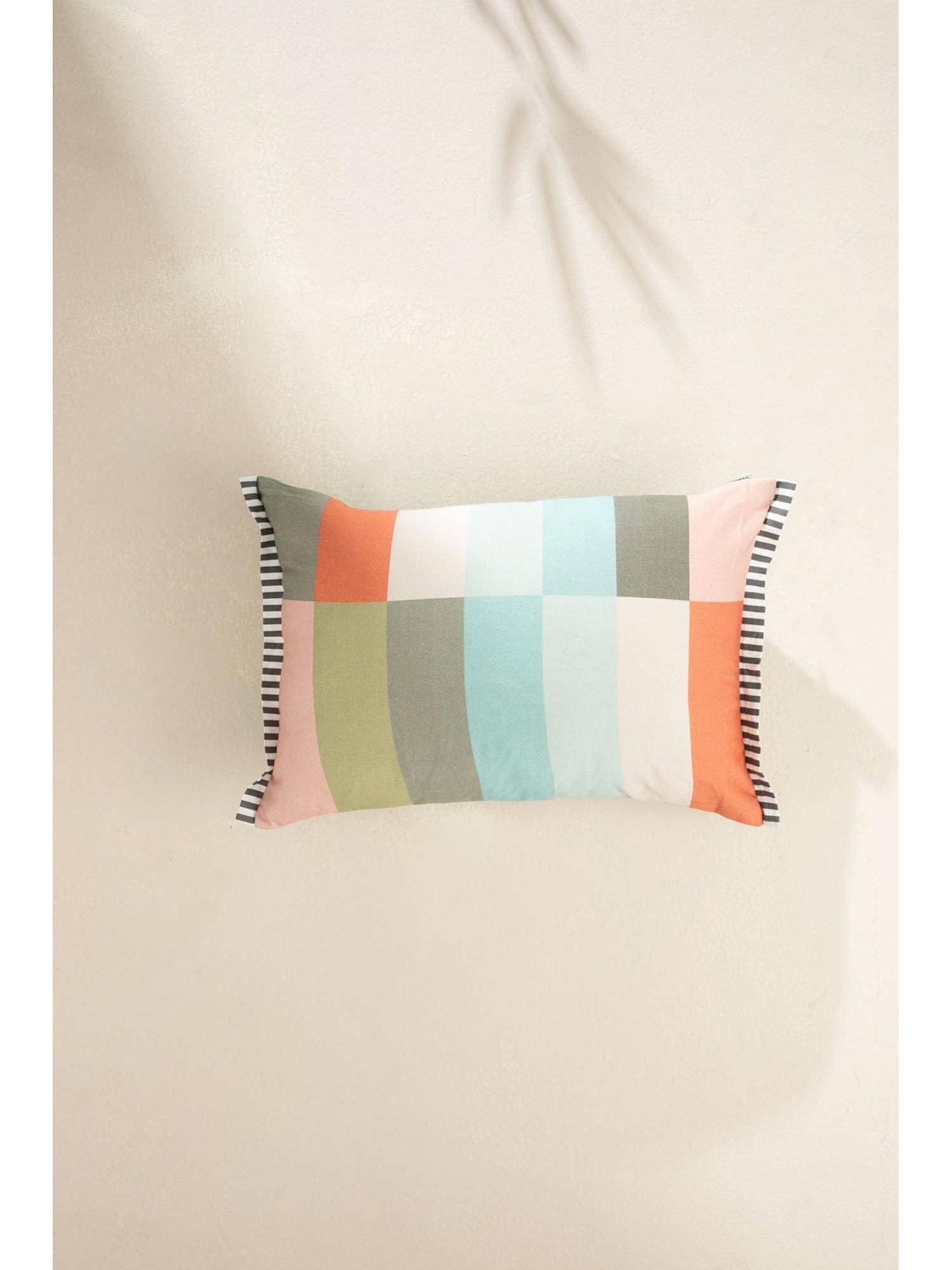 Freedom Tree Caivu Muted Multi Rectangular Cushion Cover (14X20 Inches)