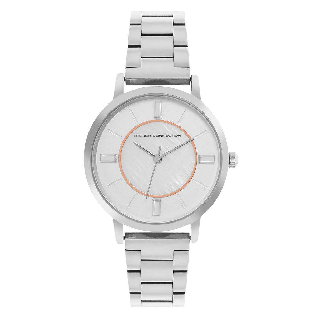 French Connection Ephiphany MOP White Round Analog Watch for Women - FCN00066K (M)