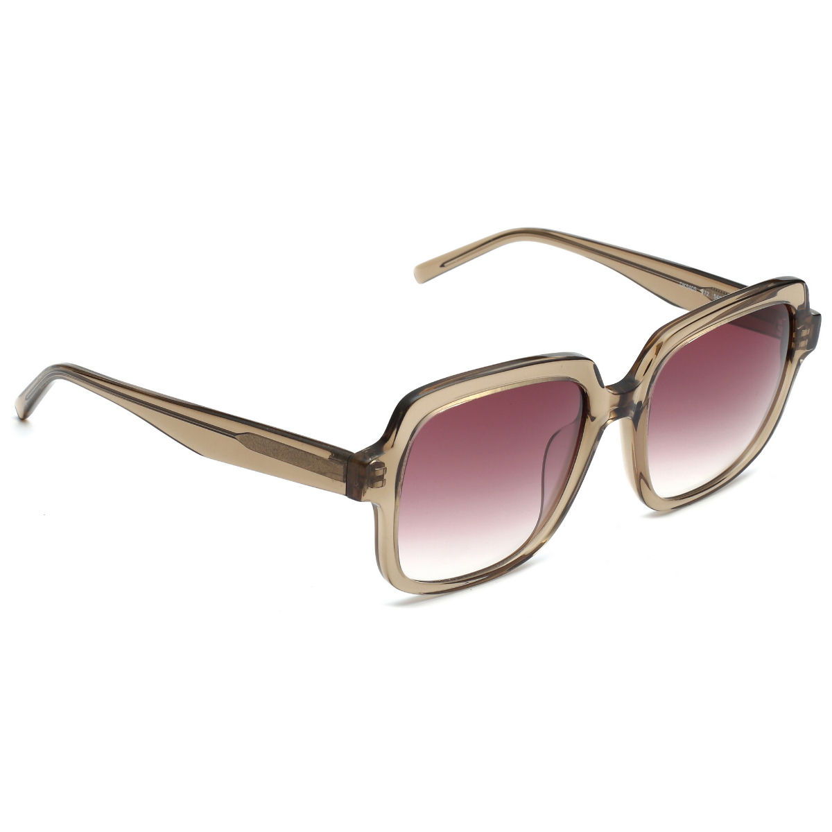 Buy DKNY Brown Gradient Lens Square Sunglass Full Rim Crystal Taupe