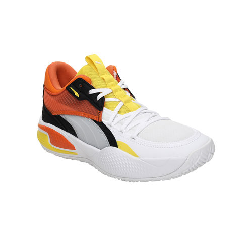 Puma Court Rider 59th Street Unisex White Basketball Shoes (UK 3)