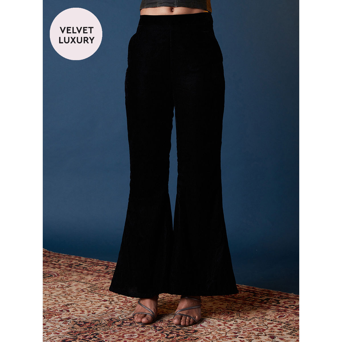 Buy Velvet Pants Online in India at Reasonable Cost on Myntra