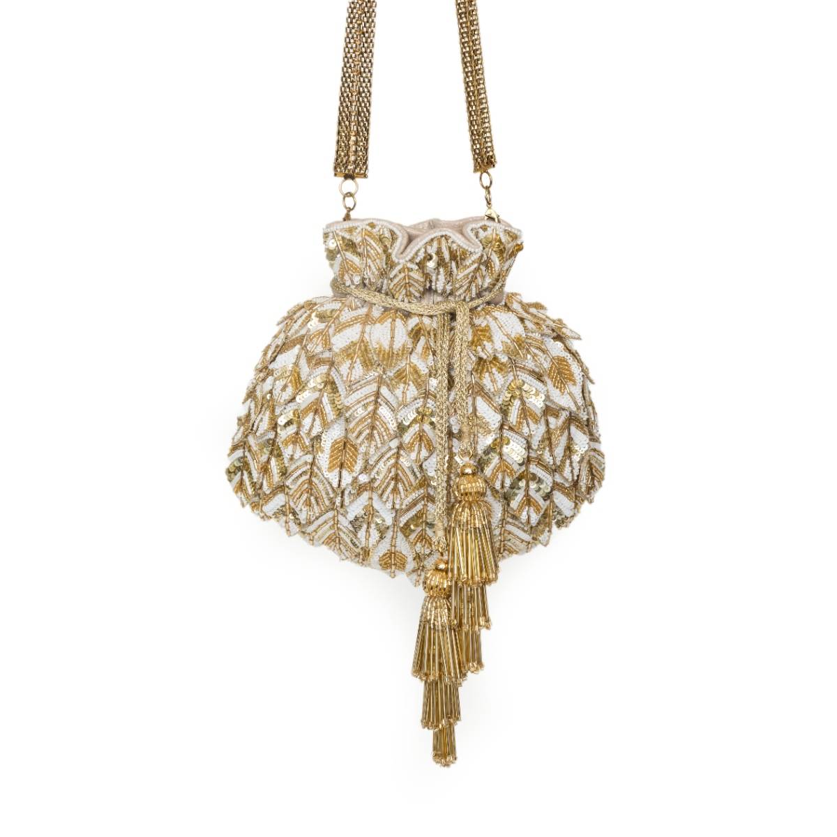 SG By Sonia Gulrajani Shades of Glamour-Gold Potli