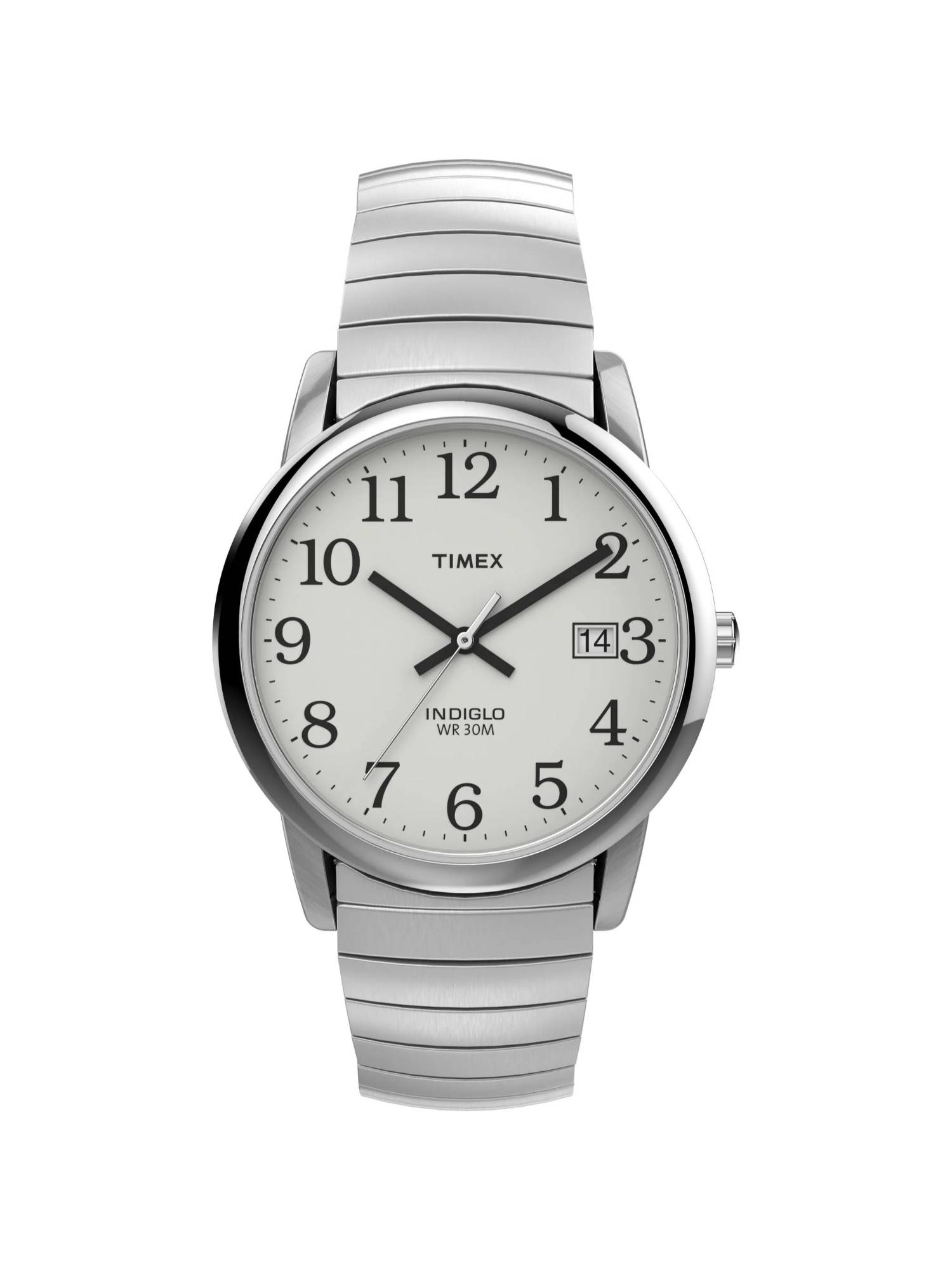 Timex Men White Round Dial Wrist Watch - T2H451 (M)