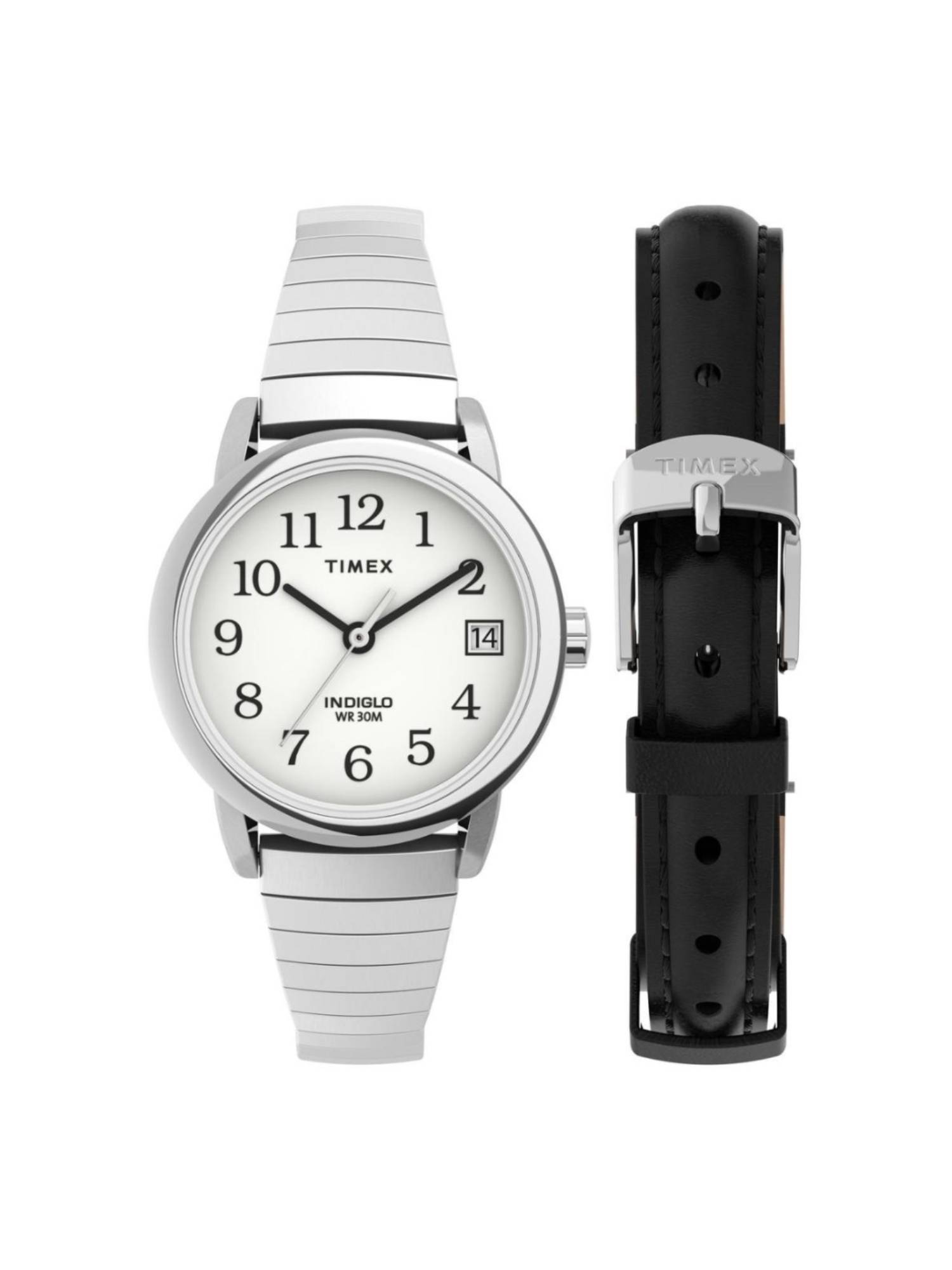 Timex Women White Round Dial Wrist Watch with Strap - TWG025200 (M)