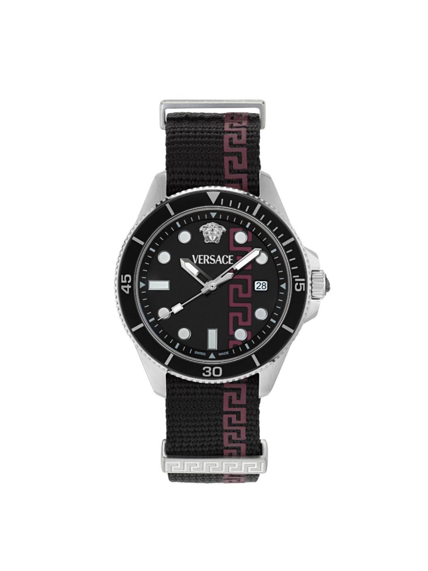 Versace Men Black Round Dial Wrist Watch - VE5J00126 (M)
