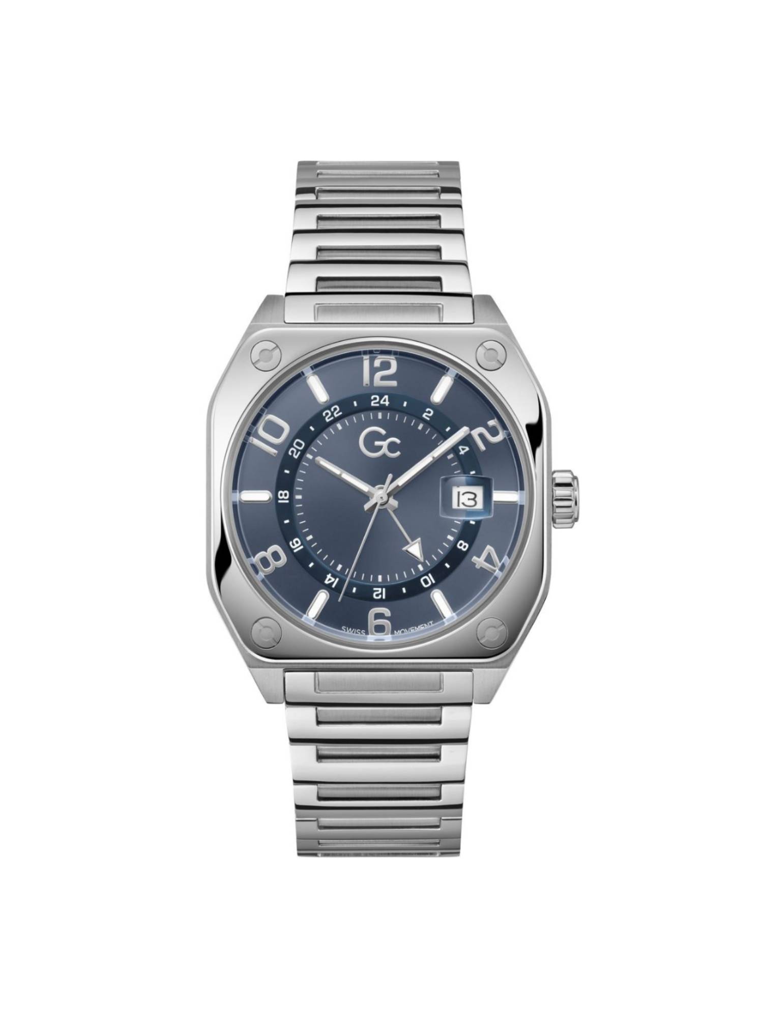 GC Men White Square Dial Wrist Watch - Z16001G7MF (M)
