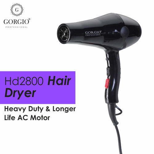 Gorgio Professional AC Motor With Cool Shot Hair Dryer HD2800: Buy Gorgio  Professional AC Motor With Cool Shot Hair Dryer HD2800 Online at Best Price  in India | Nykaa