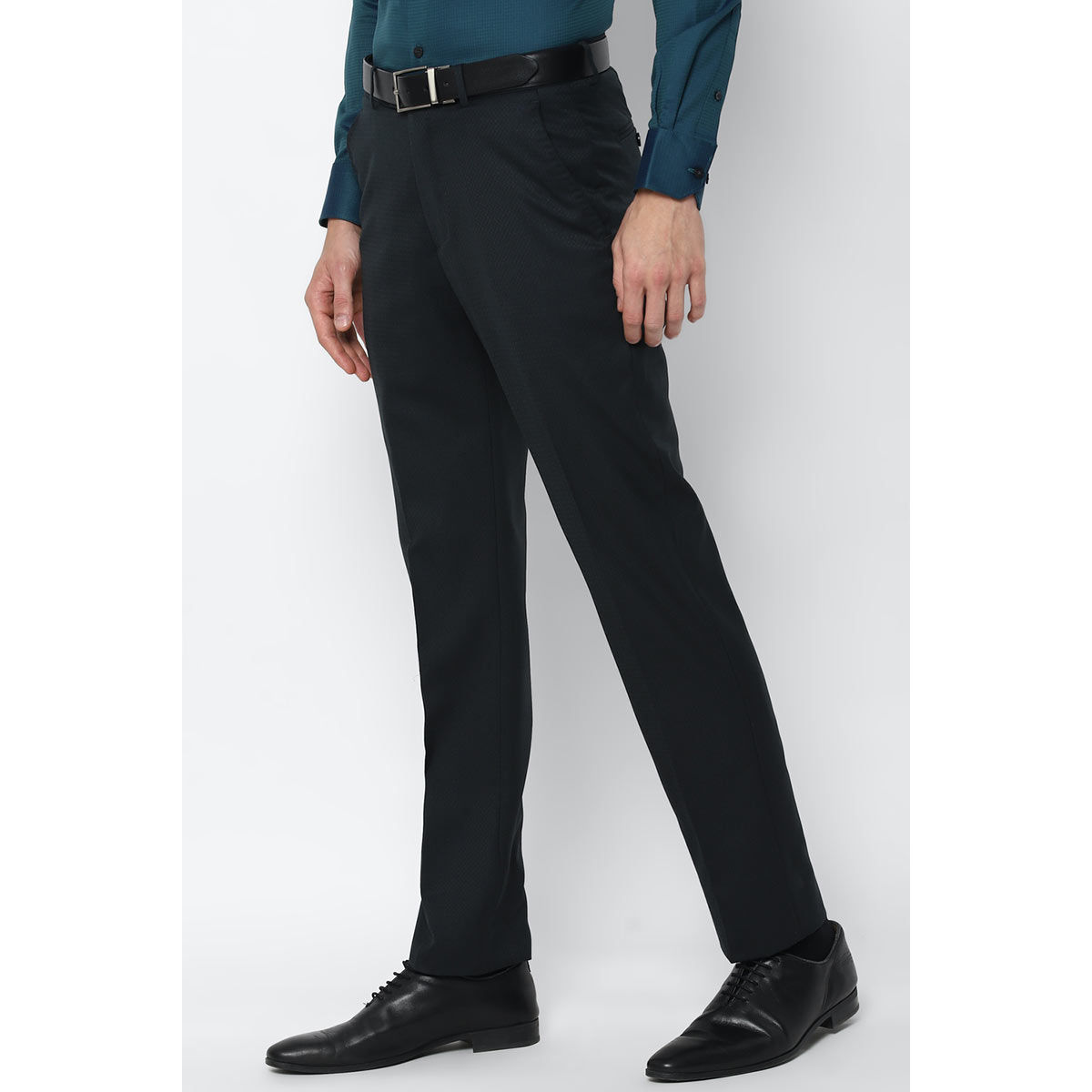 Buy LOUIS PHILIPPE Mens Slim Fit Solid Formal Trousers  Shoppers Stop