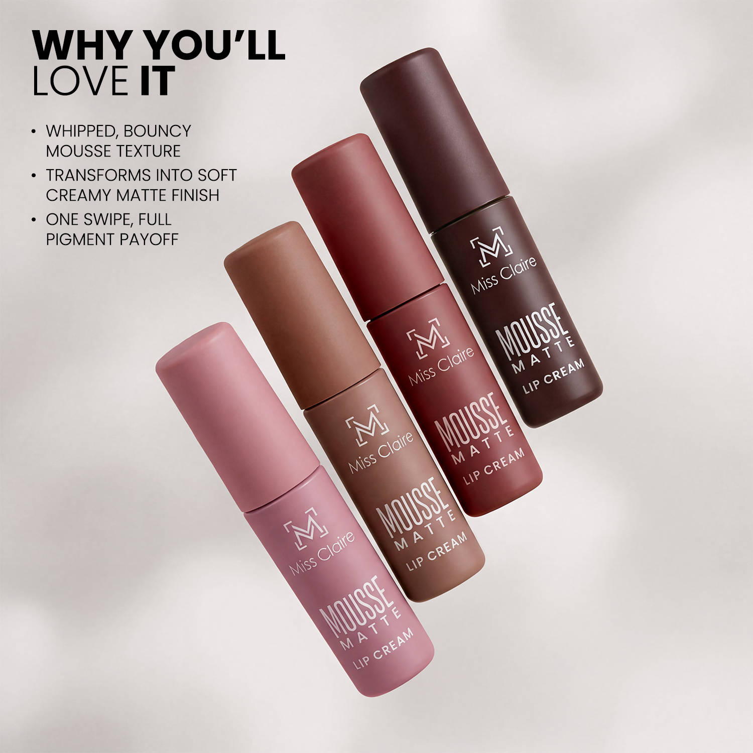 Buy Miss Claire Mousse Matte Lip Cream Online