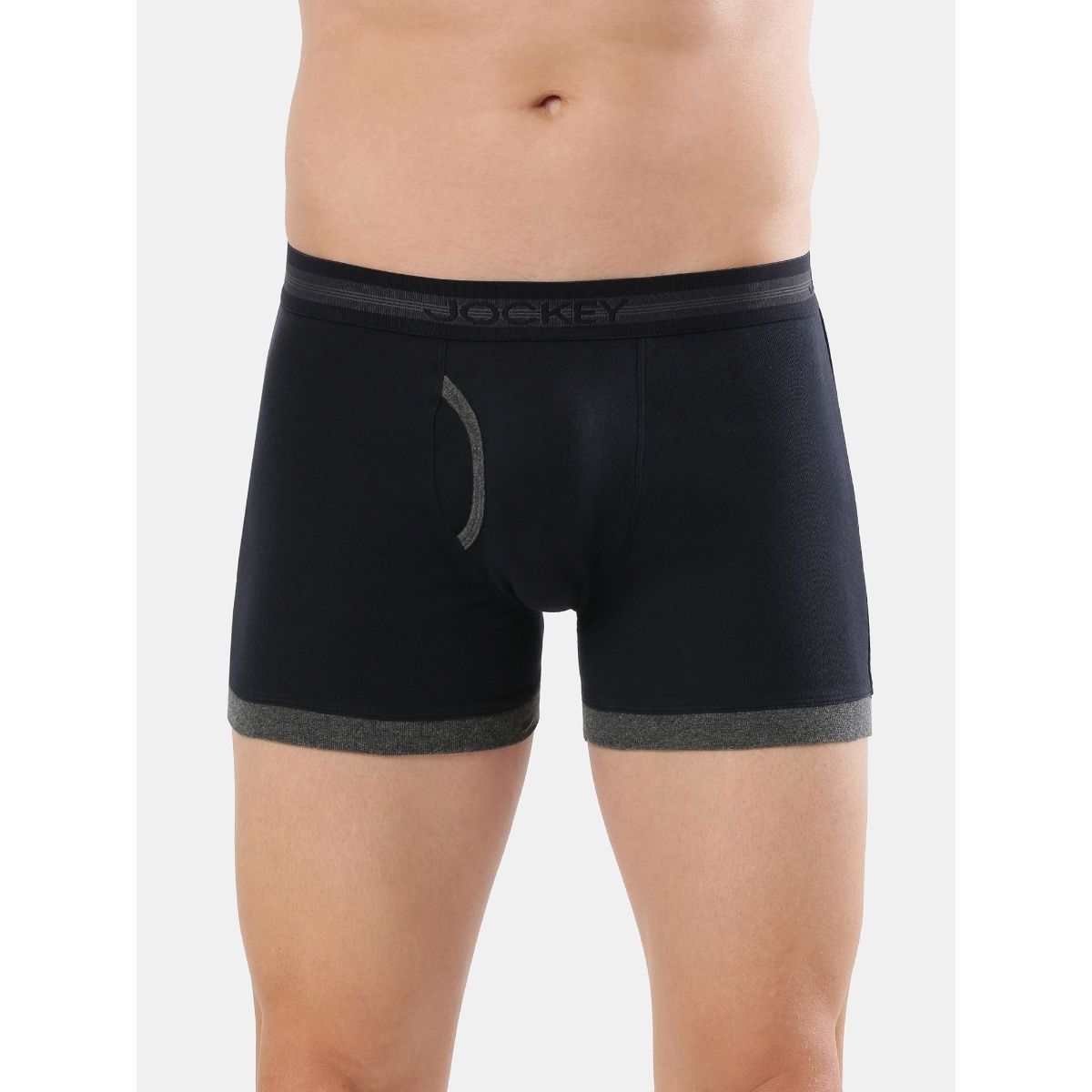 Jockey 1017 Men Cotton Boxer Brief with Stay Fresh Properties - Navy ...