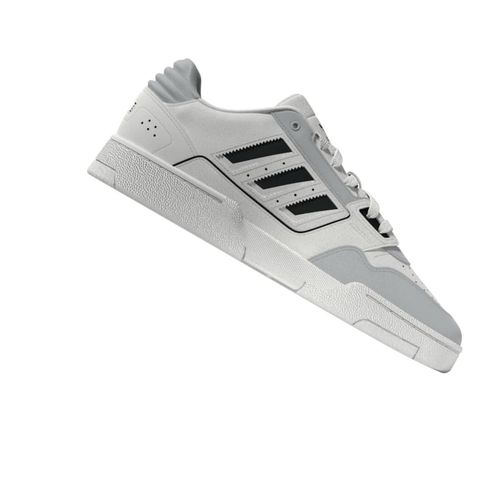 adidas Originals Drop Step Low Unisex White Basketball Shoes (UK 3)