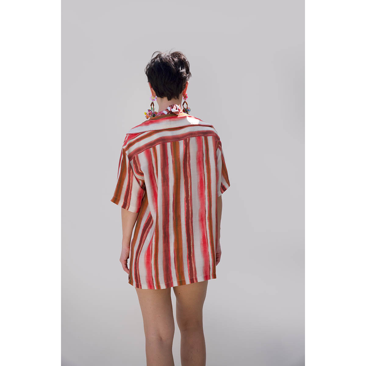 Buy Essgee Red Galle Stripes Printed Shirt Online