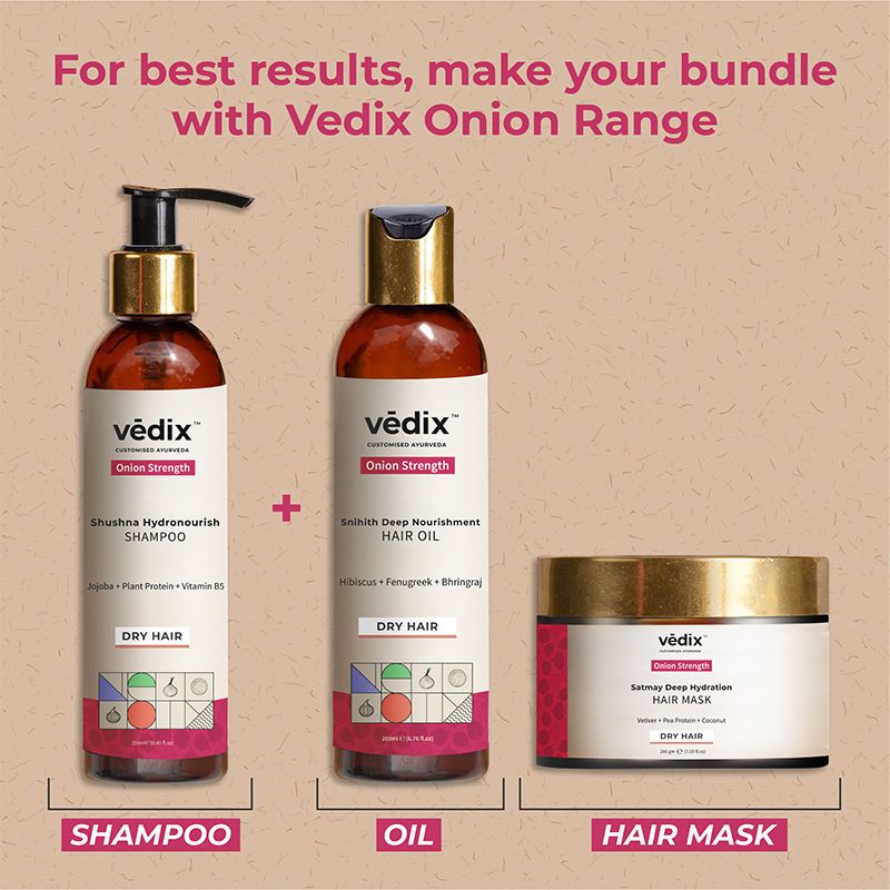 Vedix Onion Strength Shampoo With Vitamin B5 Dry Hair Shushna