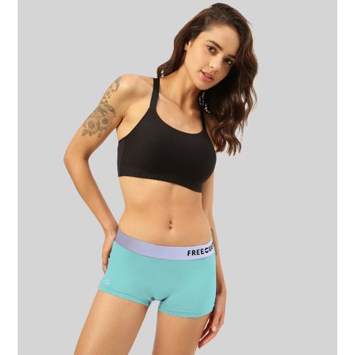Buy FREECULTR Womens Boy-shorts Micromodal Silver Fox Waistband Airsoft  Antichaffing - Blue Online