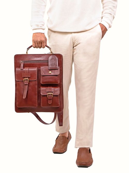 Hidesign Sustain 01 Tan Men's Backpack (31 X 38 X 11 Cms) (L)