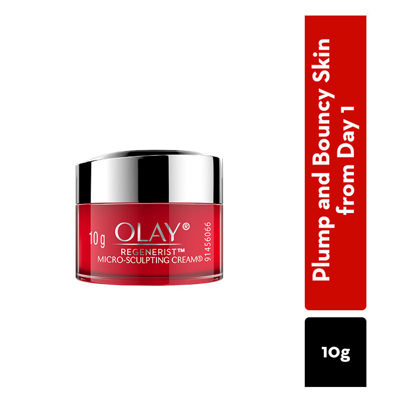 Olay Regenerist Microsculpting Day Cream, Plump & Bouncy Skin With Hyaluronic Acid & Peptides