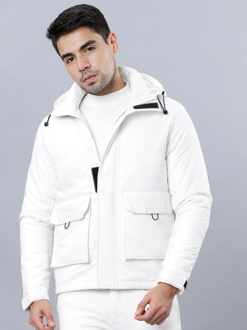 Buy HIGHLANDER Men White Solid Puffer Jacket Online
