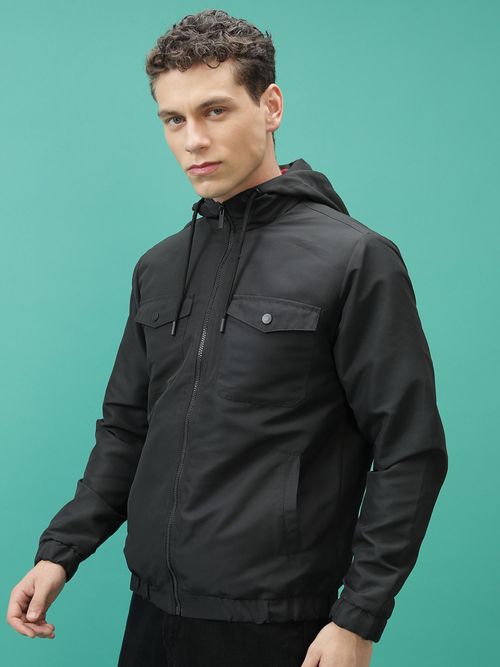 Buy HIGHLANDER Men Black Solid Bomber Jacket Online
