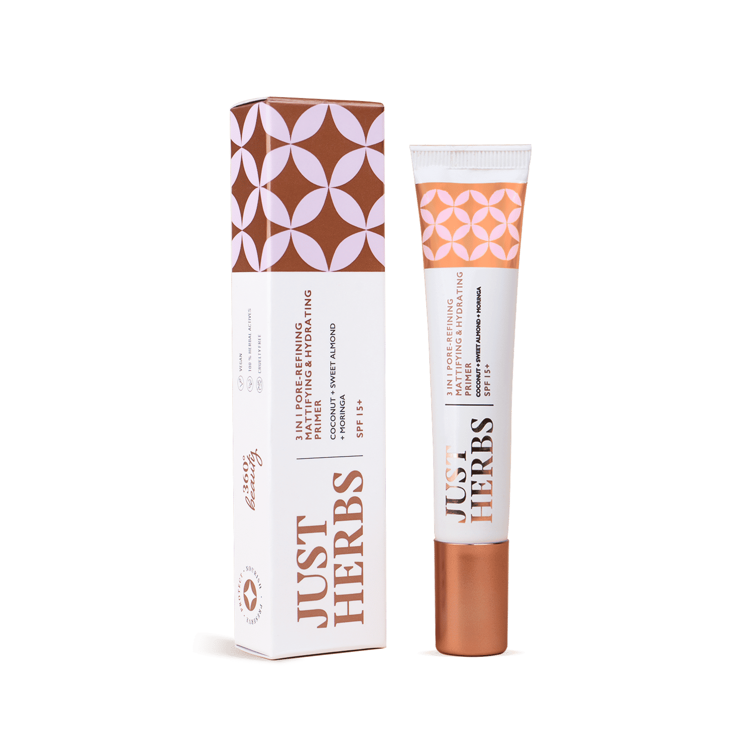Just Herbs 3 In 1 Pore-Refining, Mattifying & Hydrating Face Primer with SPF 15+