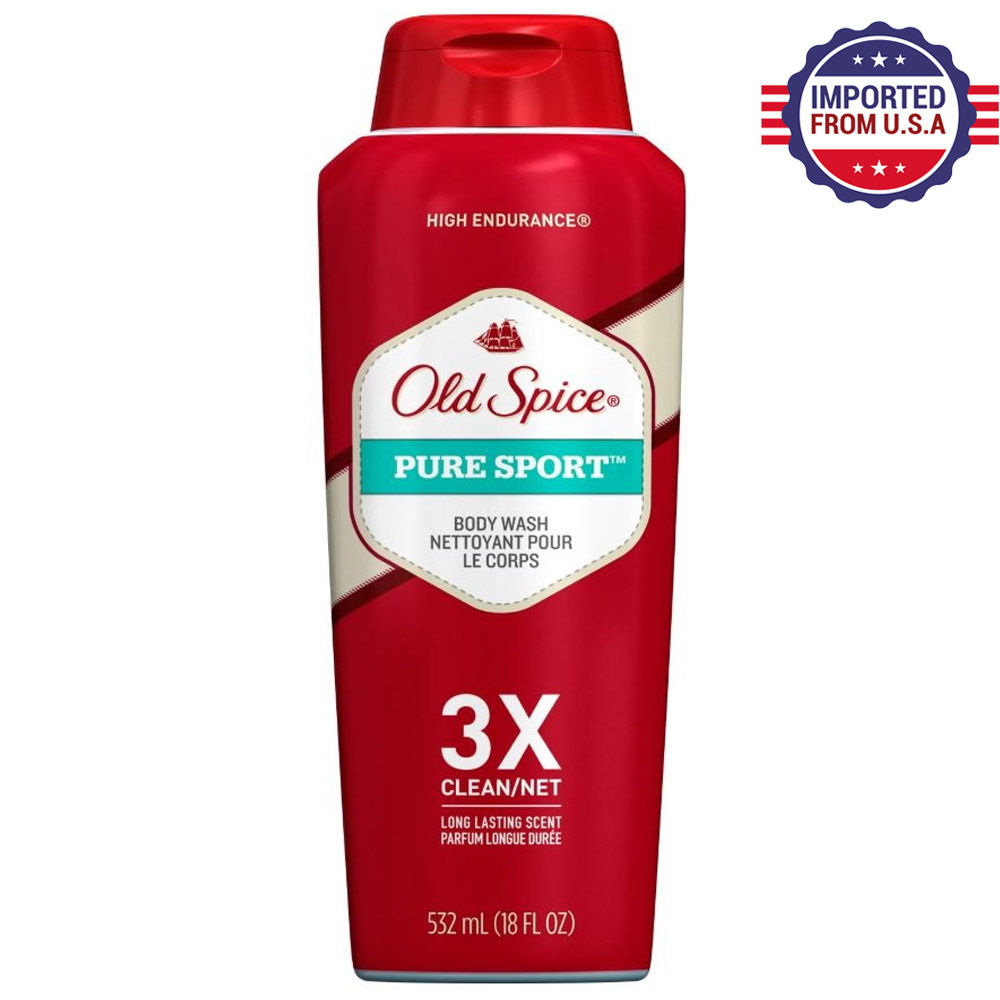 Old Spice High Endurance Pure Sport Scent Body Wash 3X For Men
