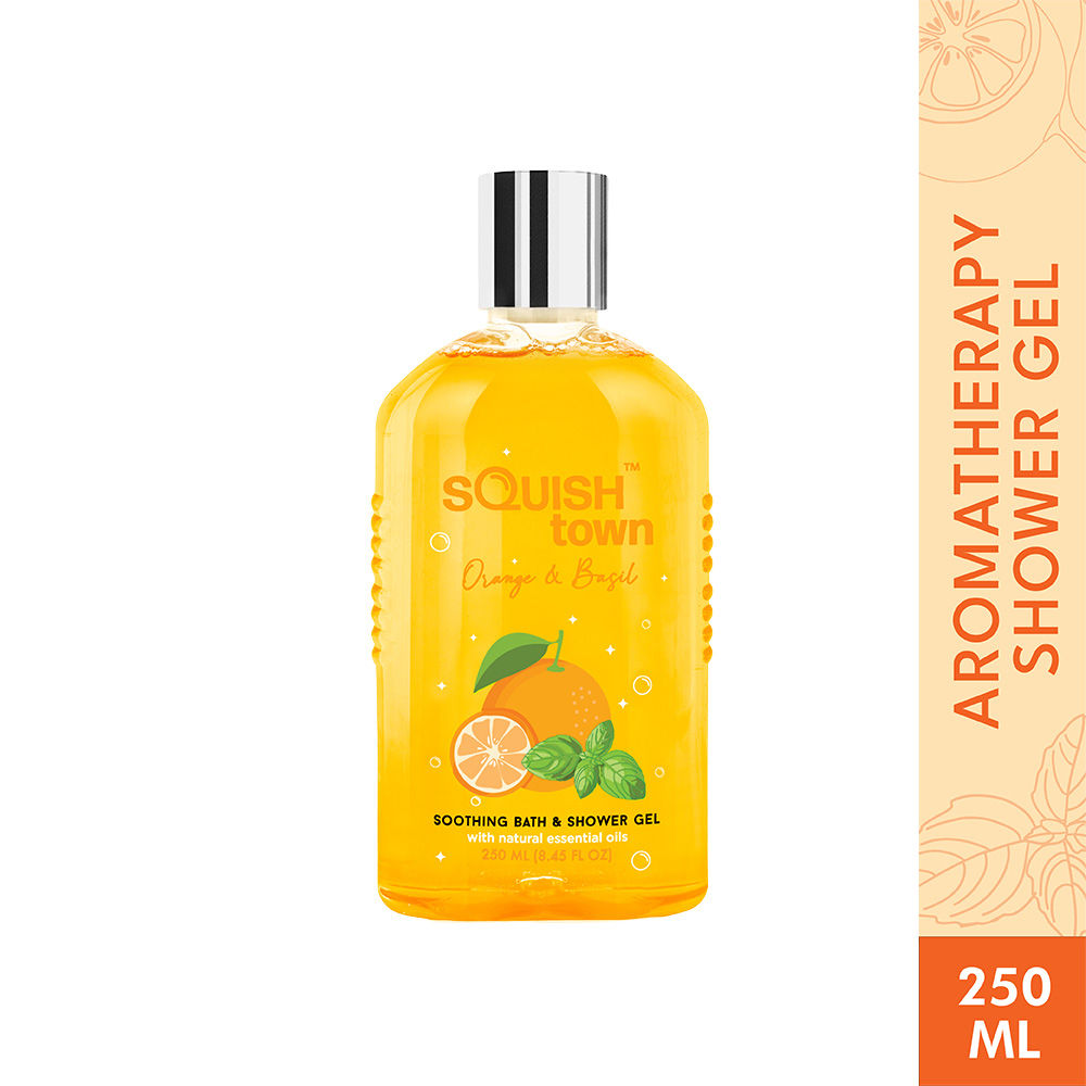 Squish Town Orange & Basil Soothing Bath & Shower Gel Buy Squish Town