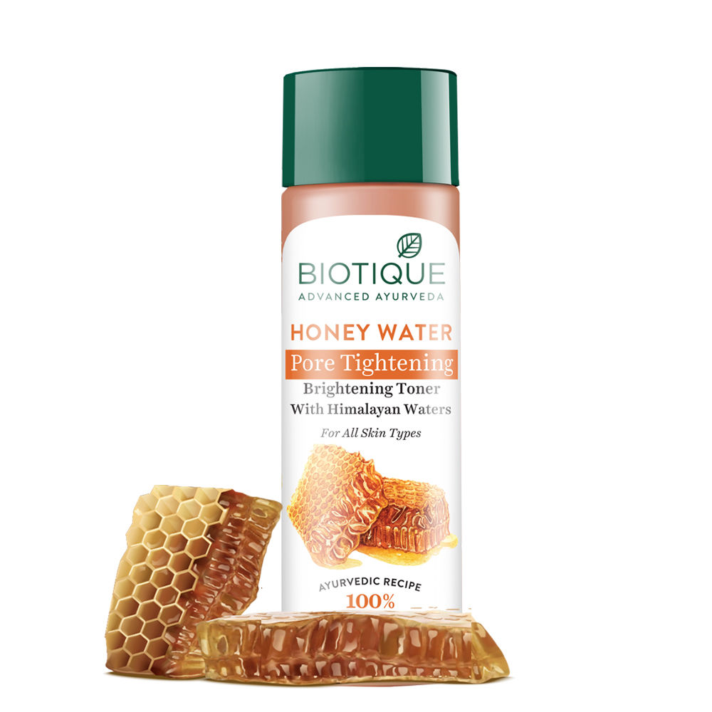 Biotique Honey Water Pore Tightening Brightening Toner With Himalayan Waters