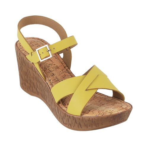 Buy Catwalk Yellow Causal Women Wedges Heels Online