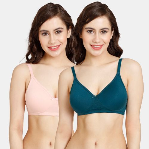 Buy Zivame Rosaline Padded Non-Wired 3/4th Coverage T-Shirt Bra