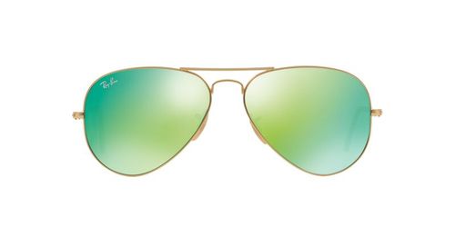 Buy Ray-Ban 0RB3025I Medium Green Mirrored Icons Aviator (58 mm