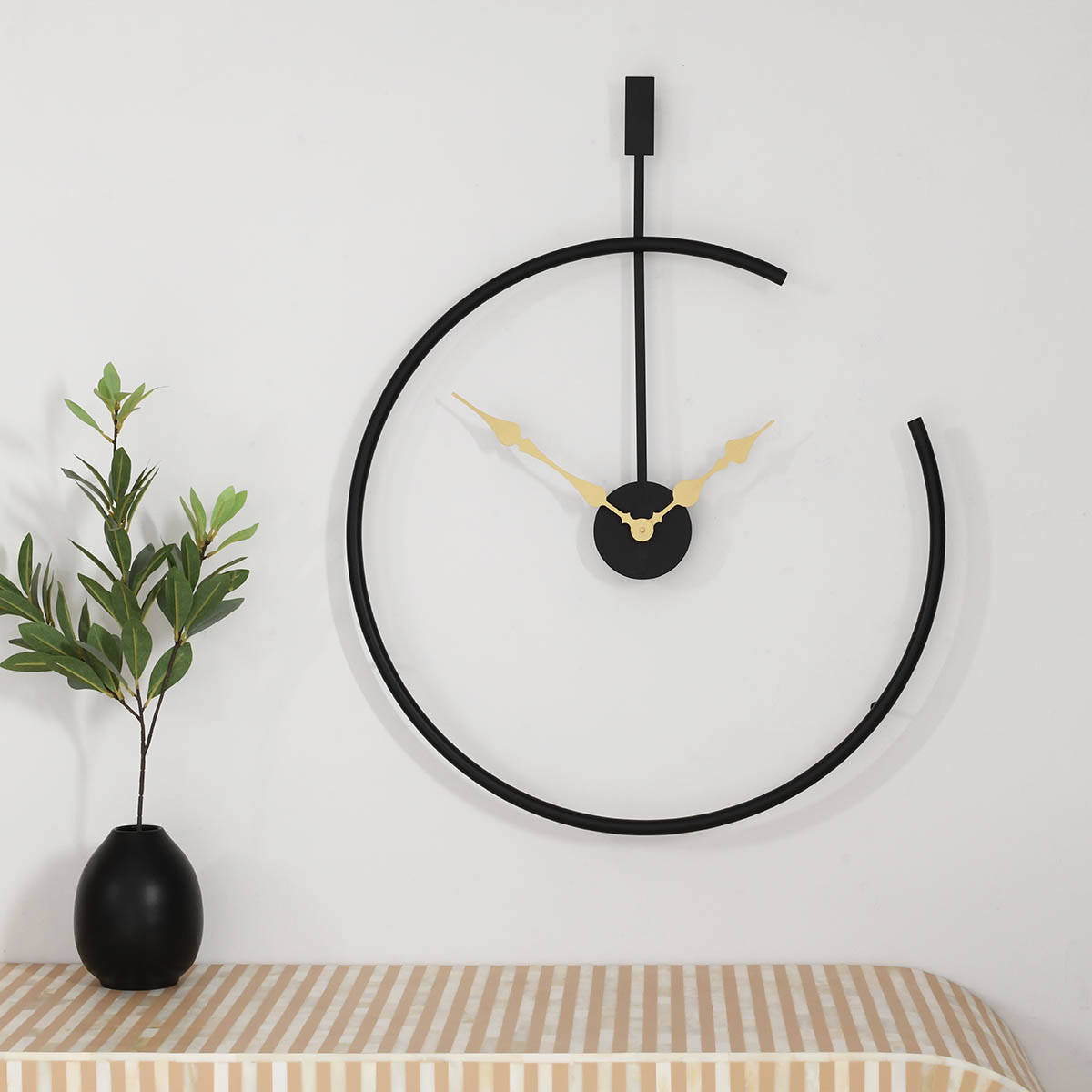 ARTYPILLAR Iron Metal Open Dial Minimalistic Design Wall Clock