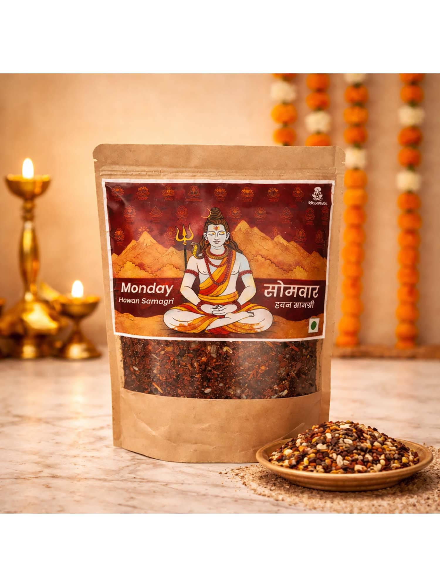 Ritualistic Brown Somvar Shiv Ji Pavitra Hawan Samagri