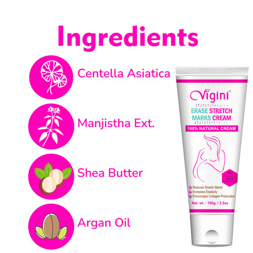 Buy Vigini Silicone Free Vaginal Lubricant Lube Jelly & Stretch Marks Scar  Removal Oil Cream for Women Online