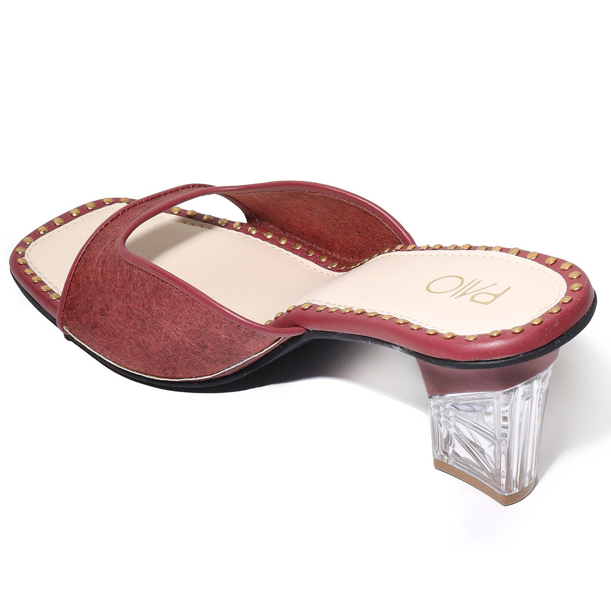 Buy PAIO Meranti Maroon Block Heels Online