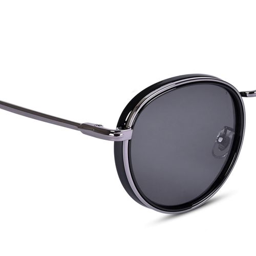 Buy Voyage Grey Round Polarized Sunglasses for Men & Women - 3040Mg3982  (47) Online