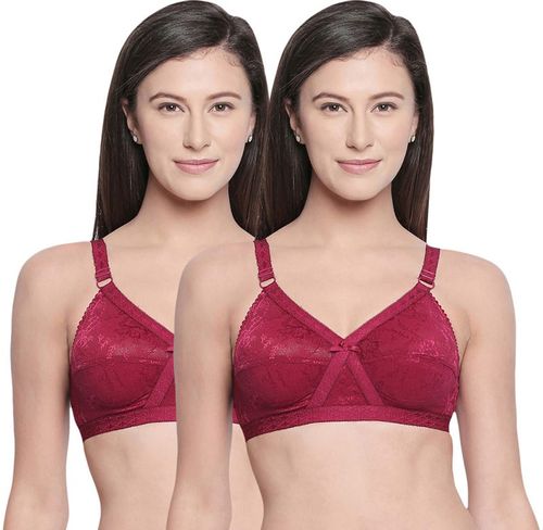 Buy Bodycare Pack of 2 B-C-D Cup Bra In Red Colour online