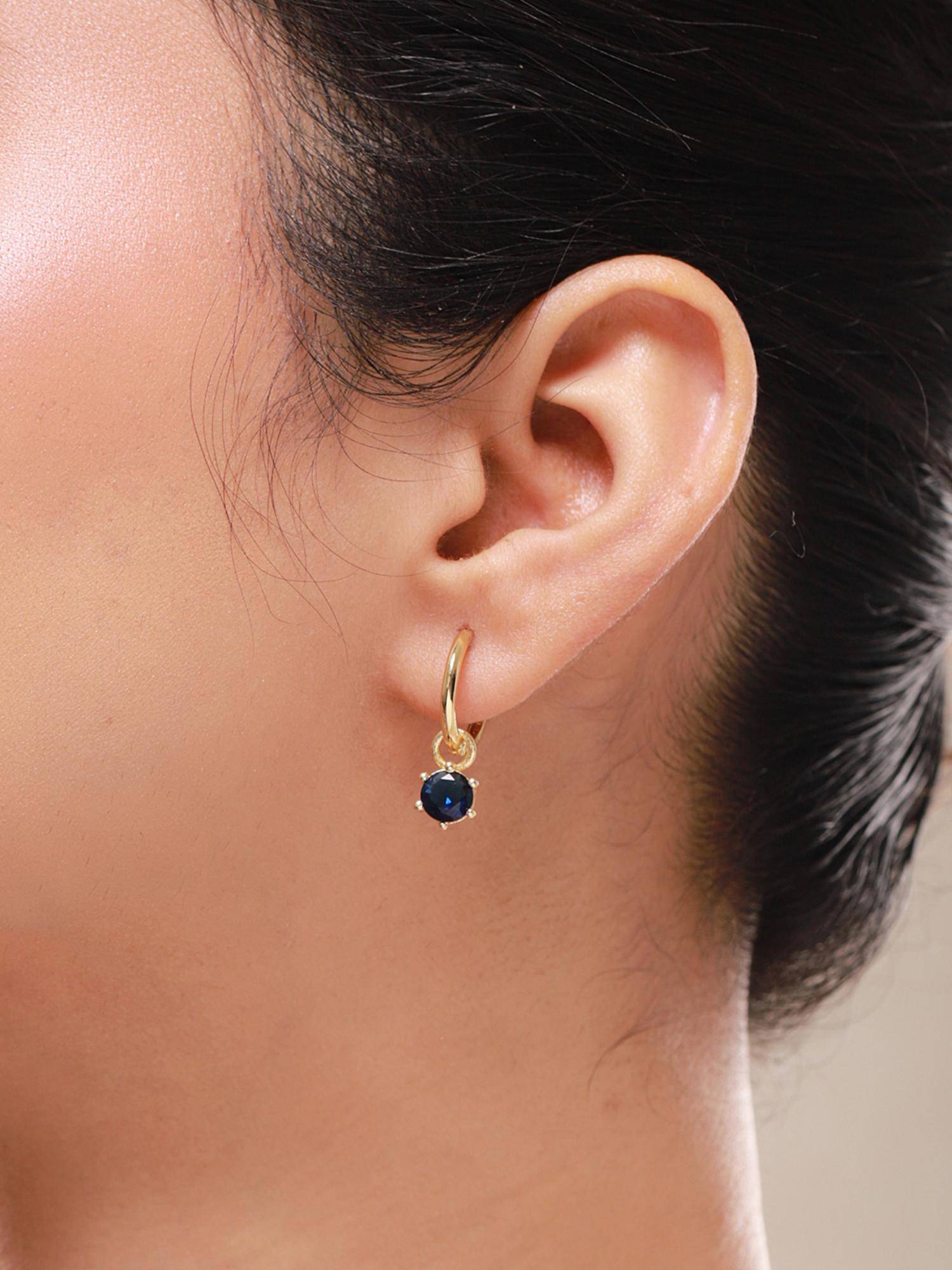Voylla Trendy Golden Color Pop Hoop Earrings