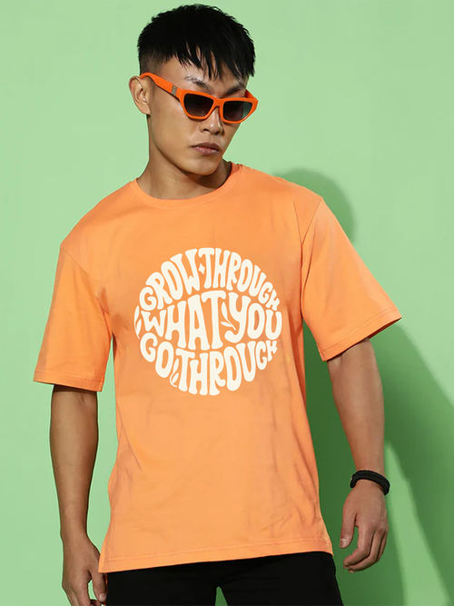 Veirdo Clothing Orange Hoodie Graphic Print Hoodies Full Art