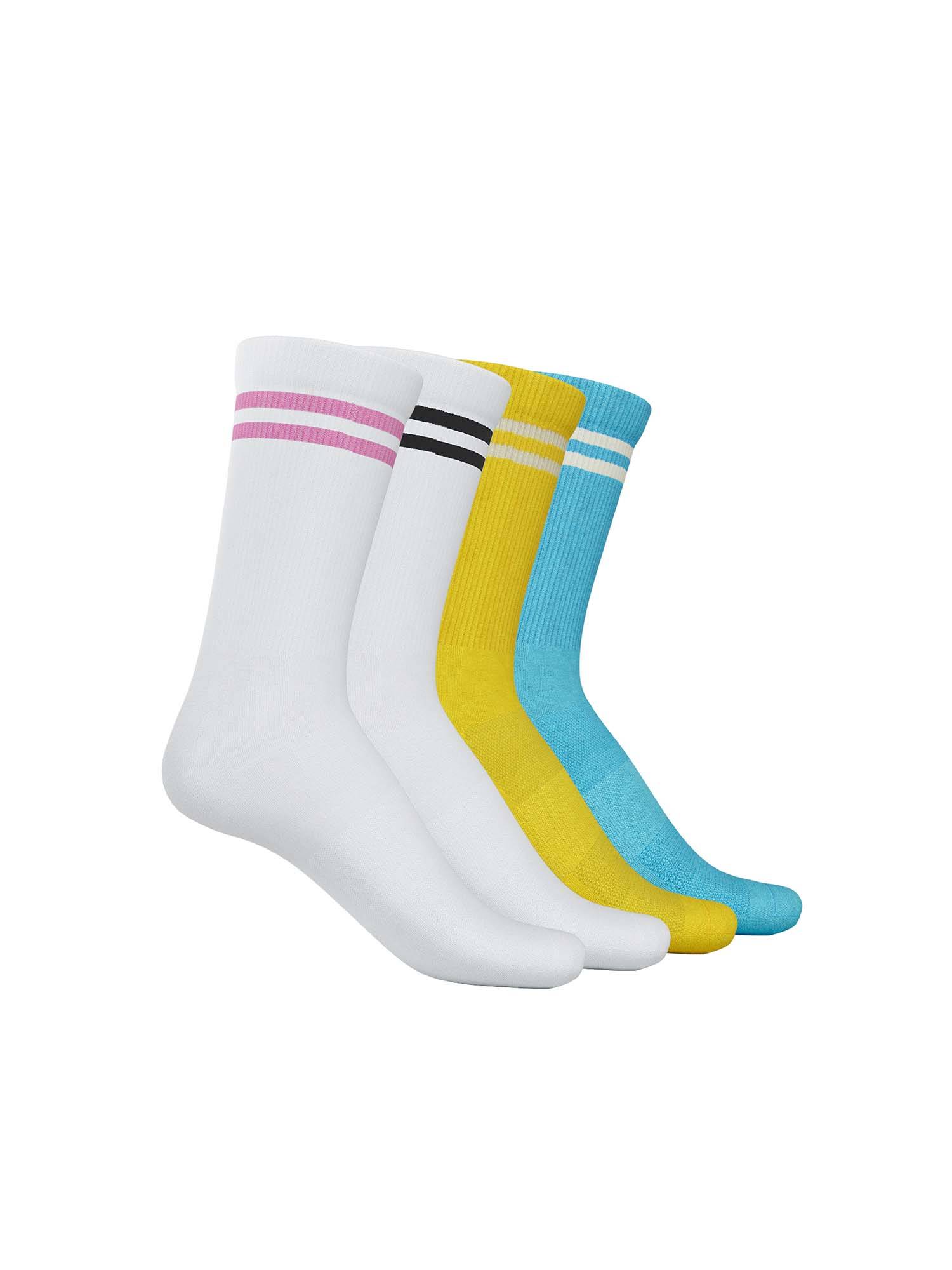 TalkingSox Bamboo Crew Length Socks Super Soft Smart Seamless Socks (Pack of 4) (Pack of 4)