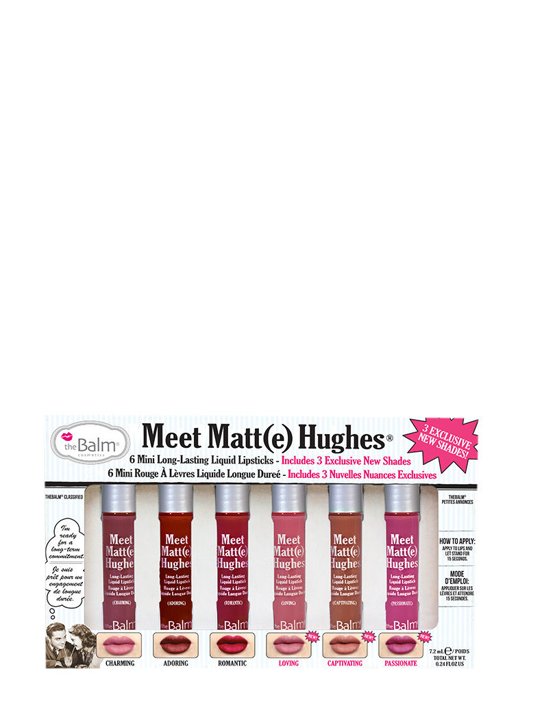 thebalm Meet Matte Hughes Vol. 3- Set of 6 Mini Long-Lasting Liquid Lipsticks