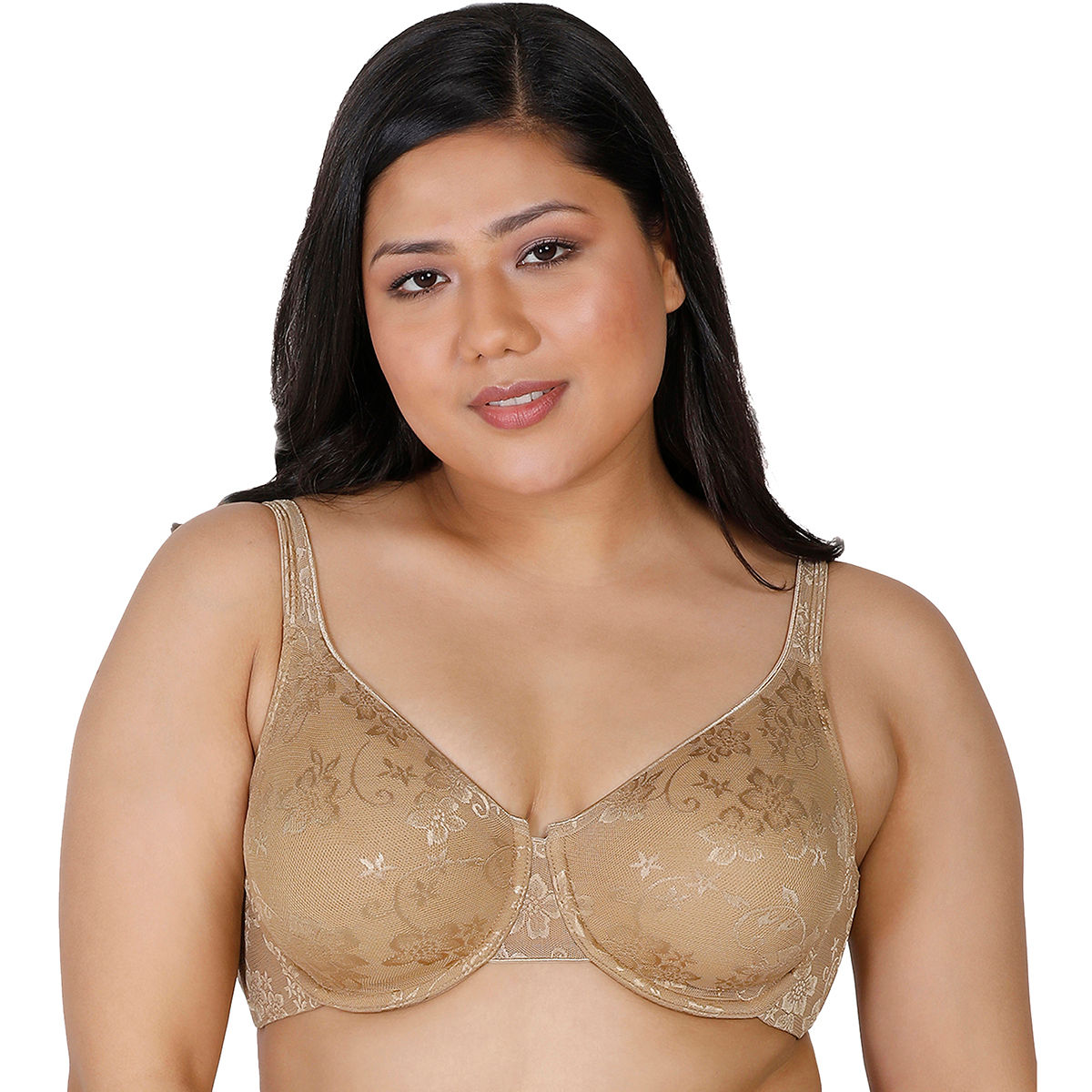 Enamor F035 Support Bra - Non-Padded Wired High Coverage 38c Black